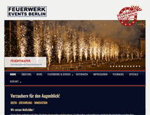 Tablet Screenshot of feuerwerk-events.com
